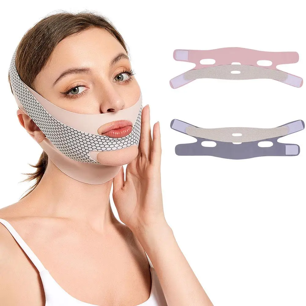 

1pcs Face-lift with Face V Shaper Facial Slimming Bandage Thining Reduce new Chin Band Massage Shape Face Relaxation Lift D F5A2