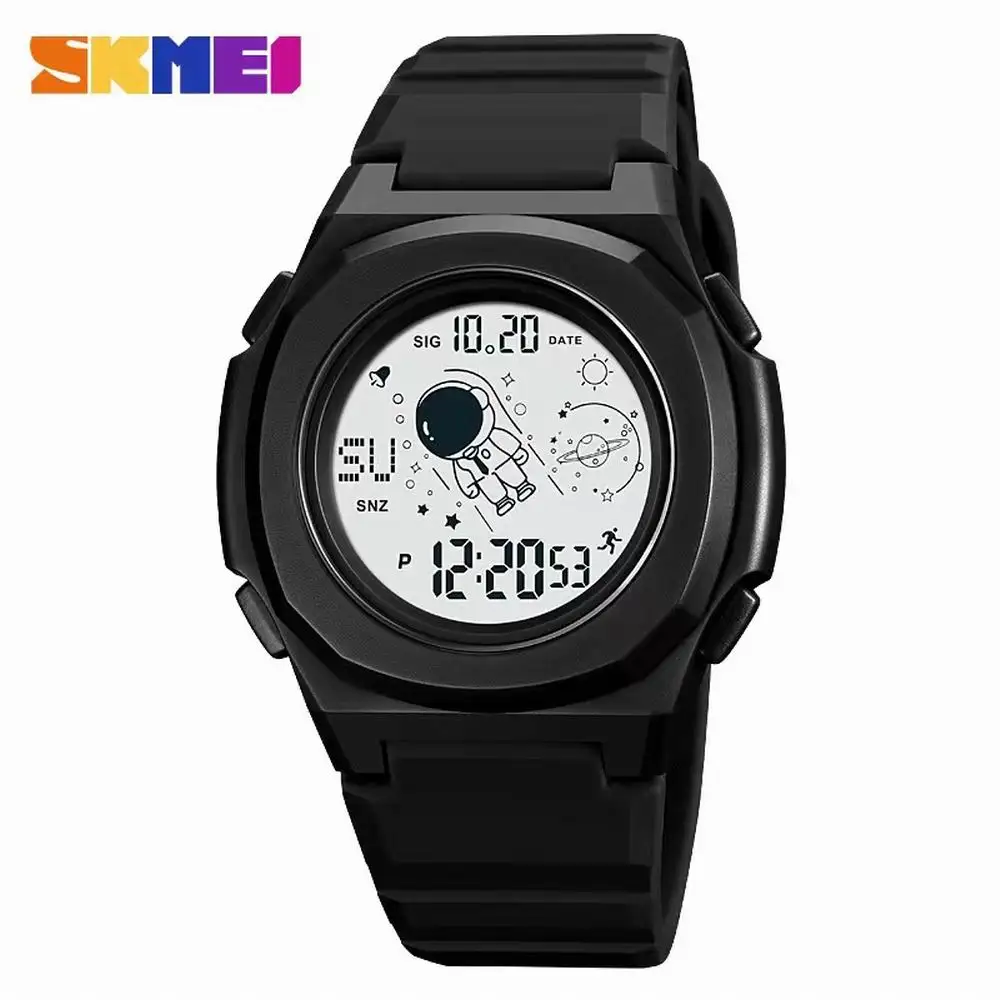 

SKMEI 2024 Fashion Astronaut Style Mens Watch Countdown Sport Waterproof Back Light Digital Men Wristwatches Clock reloj hombre