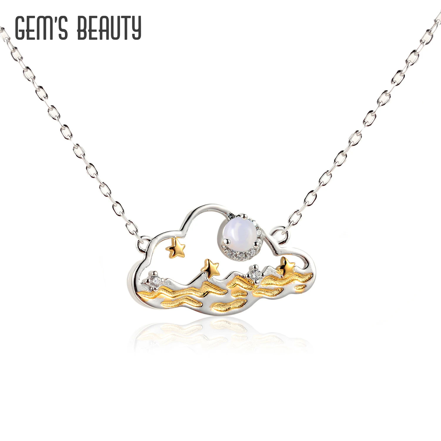 GEM'S BEAUTY 925 Sterling Silver Wave Charm Necklace Natural Ethiopia Opal Handmade Necklace Gift for Ocean Lover
GEM'S BEAUTY 925 Sterling Silver Wave Charm Necklace Natural Ethiopia Opal Handmade Necklace Gift for Ocean Lover