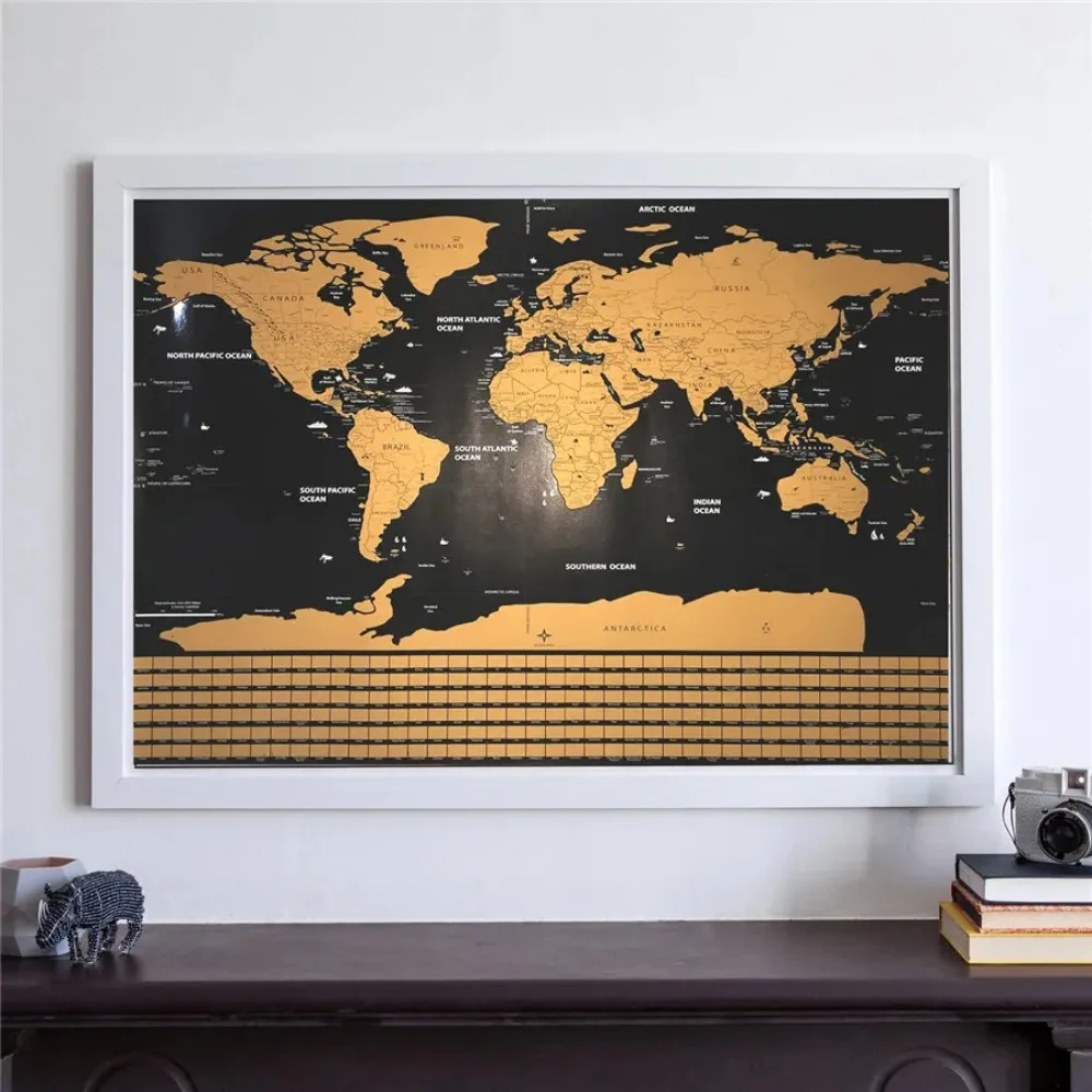 Travel Walkabout Scratch Off Maps with Flags Background - Deluxe World Scratch Maps Wall Poster For Room and Office Wall Decor
Travel Walkabout Scratch Off Maps with Flags Background - Deluxe World Scratch Maps Wall Poster For Room and Office Wall Decor