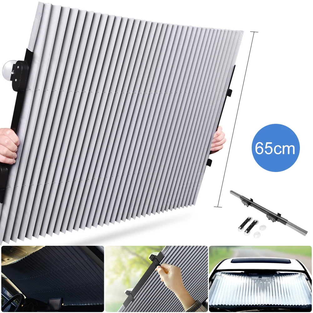 46cm/70cm Car Windshield Sunshade Automatic Retractable Windshield Sun Visor Cover Front Window Sunshade Sun Protection Curtain
46cm/70cm Car Windshield Sunshade Automatic Retractable Windshield Sun Visor Cover Front Window Sunshade Sun Protection Curtain