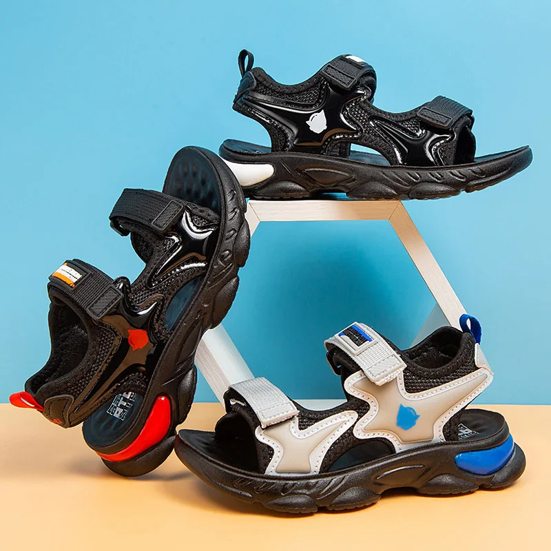 Boys' sandals 2023 new summer open-toed fashion casual polyurethane sandals children's handsome boy sports beach shoes tide
Boys' sandals 2023 new summer open-toed fashion casual polyurethane sandals children's handsome boy sports beach shoes tide