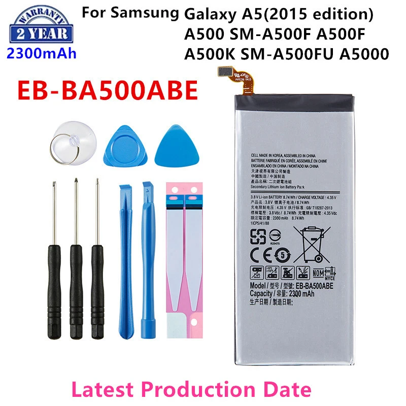 

Brand New EB-BA500ABE 2300mAh Battery For Samsung Galaxy A5(2015 edition) A500 SM-A500F A500K SM-A500FU Batteries+Tools