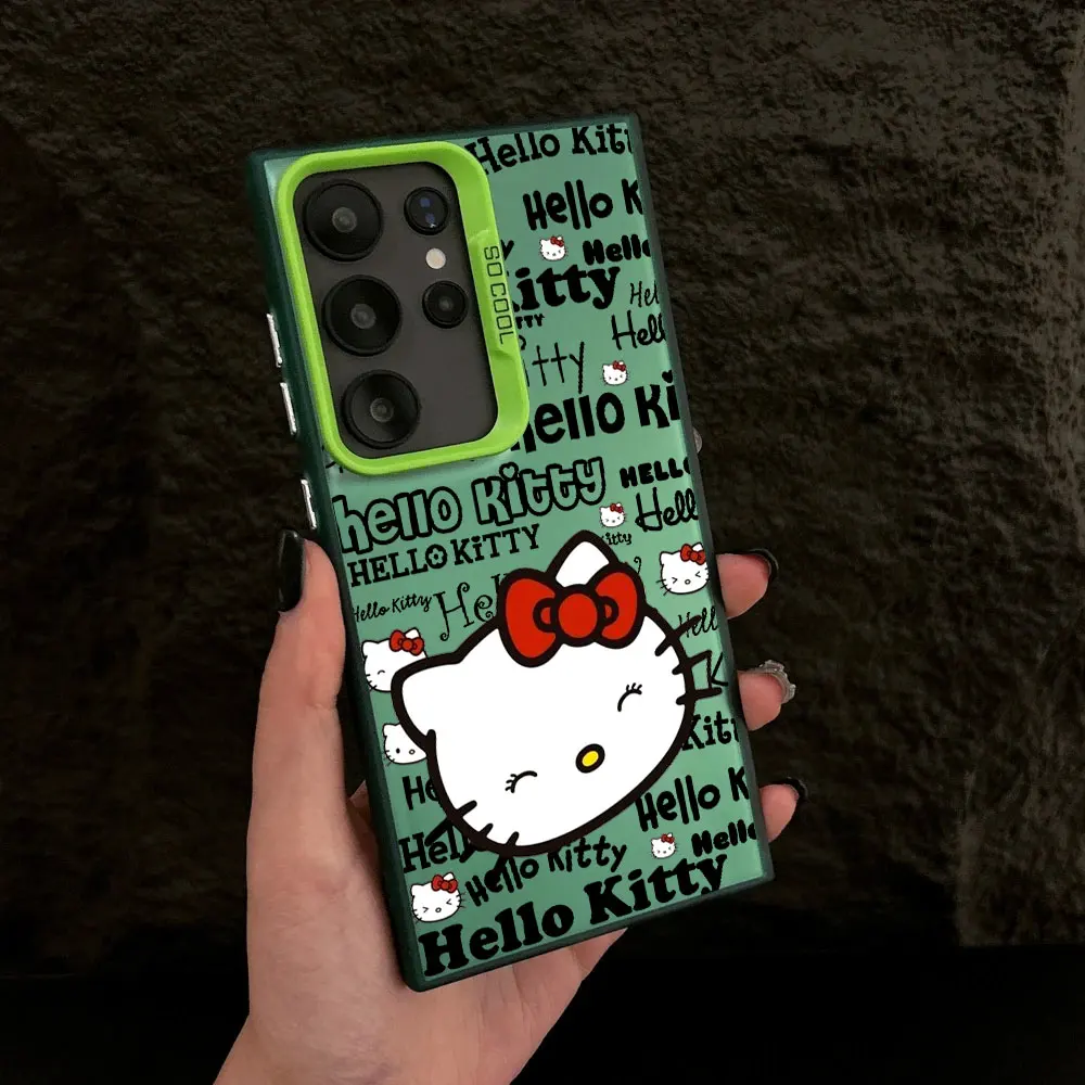 Cartoon Hello Kittys S25 Case For Samsung S25 S24 Ultra Carcasa For Galaxy S23 S22 S21 FE S20 Ultra Plus Shockproof Phone Cover Cartoon Hello Kittys S25 Case For Samsung S25 S24 Ultra Carcasa For Galaxy S23 S22 S21 FE S20 Ultra Plus Shockproof Phone Cover