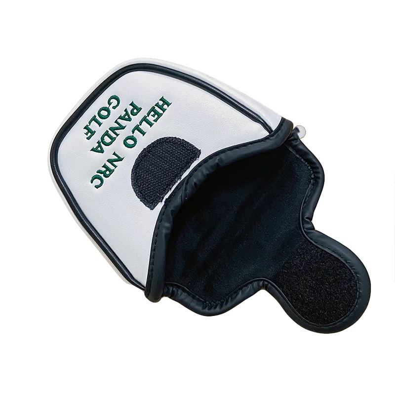 Golf Putter Cover Cute Panda Golf Headcover Magic Tape For Mallet Blade Putter Synthetic Leather Golf Club Head Protector Golf Putter Cover Cute Panda Golf Headcover Magic Tape For Mallet Blade Putter Synthetic Leather Golf Club Head Protector