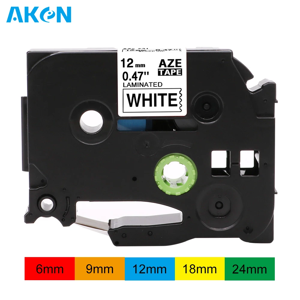 6/9/12/18/24mm AZE-231 Label Tape Compatible for Brother P-touch Label Maker Cassette Laminated Tape for P-touch 210 220 Printer
6/9/12/18/24mm AZE-231 Label Tape Compatible for Brother P-touch Label Maker Cassette Laminated Tape for P-touch 210 220 Printer