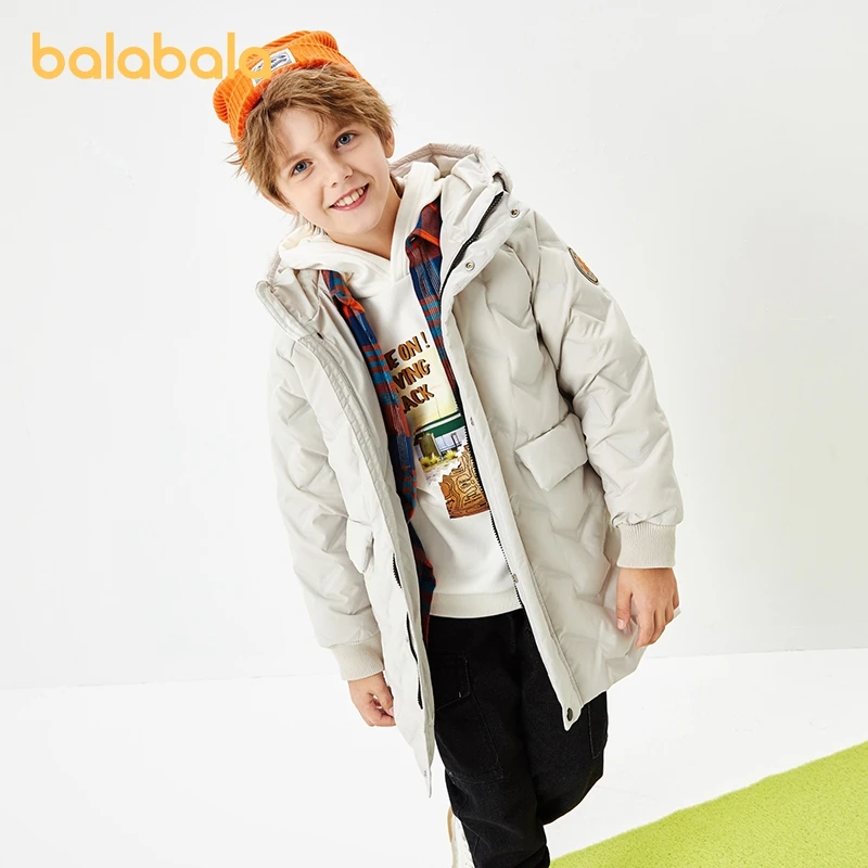 Balabala Kids Boy Down Jacket Winter Mid-Length Cool Warm Trendy Comfortable Hooded Jacket
Balabala Kids Boy Down Jacket Winter Mid-Length Cool Warm Trendy Comfortable Hooded Jacket