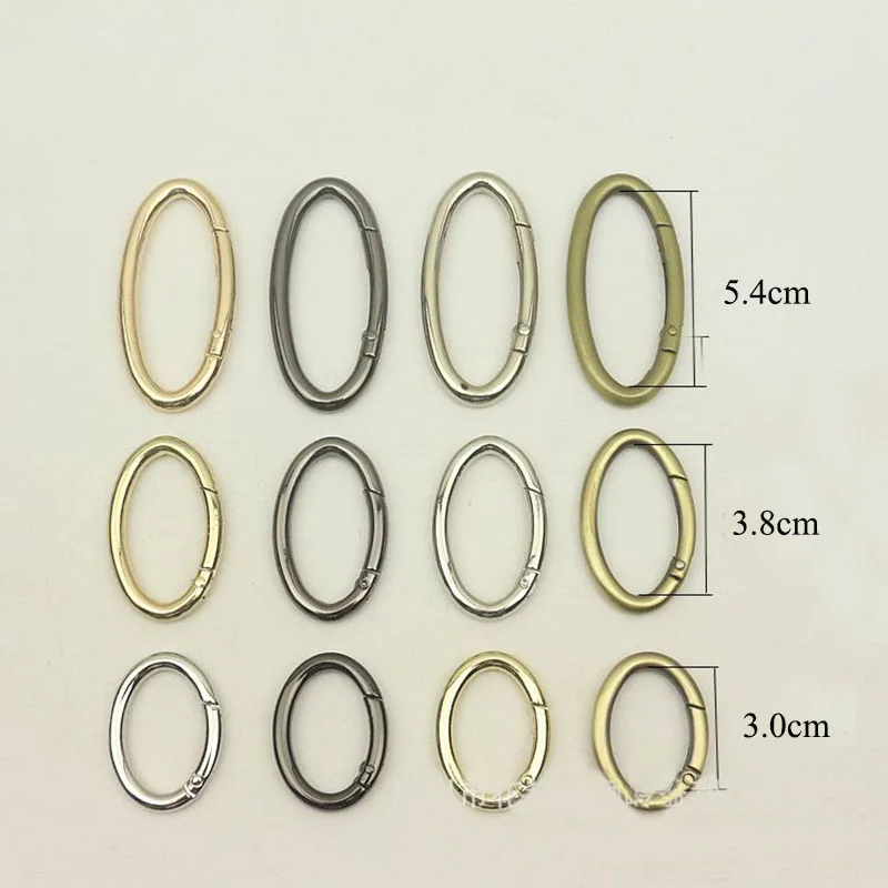20pcs Metal Oval Spring O Ring Buckles 30/38/54mm Openable Keyring Dog Snap Trigger Clasp Clip Bag Belt Leather Craft DIY Parts
20pcs Metal Oval Spring O Ring Buckles 30/38/54mm Openable Keyring Dog Snap Trigger Clasp Clip Bag Belt Leather Craft DIY Parts