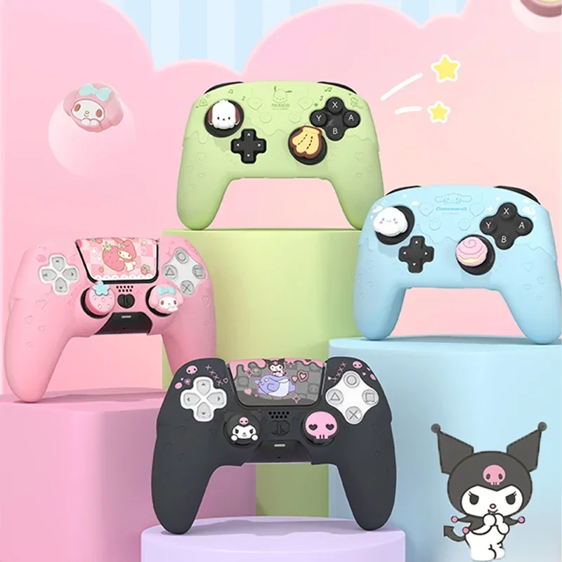 Sanrio My Melody Kuromi PS5 Silicone Handle Cover NS PRO Kawaii Anti-fall Dust-proof Switch Pro Game Controller Protective Case
Sanrio My Melody Kuromi PS5 Silicone Handle Cover NS PRO Kawaii Anti-fall Dust-proof Switch Pro Game Controller Protective Case