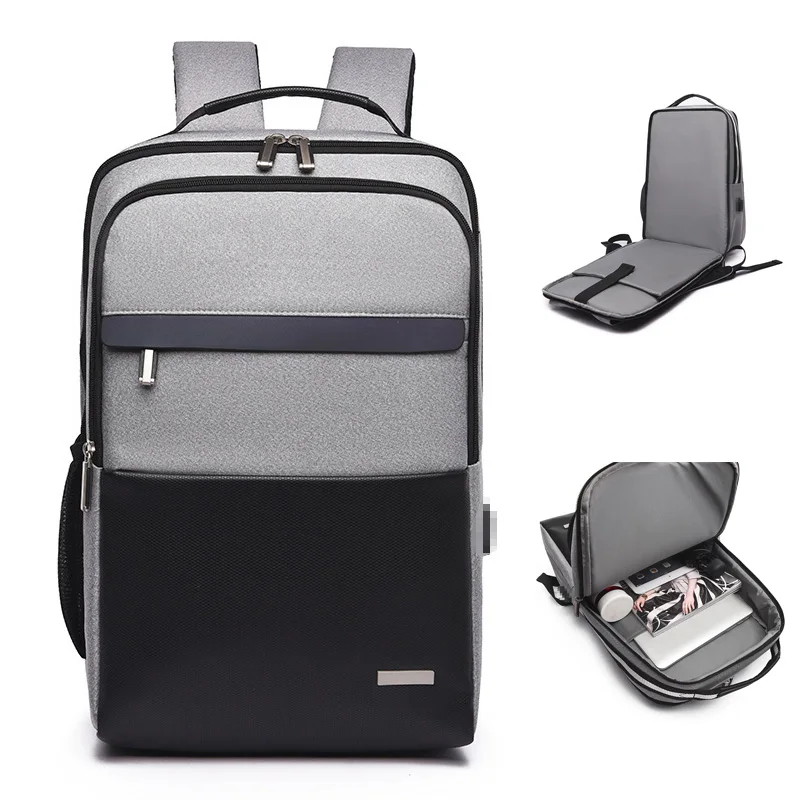 

Мужской рюкзак для ноутбука с USB-портом для зарядки, вместительная школьная сумка, деловой дорожный ранец