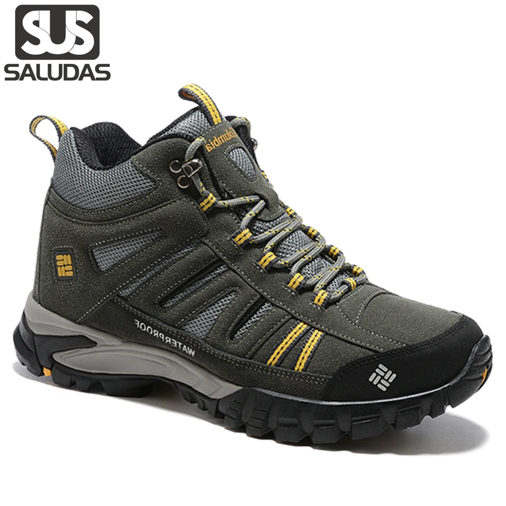 

SALUDAS Trekking Boots Breathable Hunting Boot Outdoor Anti-skid And Wear Resistance Hiking Shoes Men's Outdoor Training Sneaker