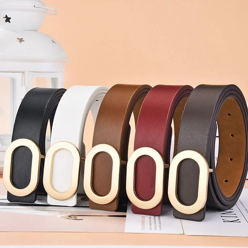 Ceinture en cuir pour femme, ronde, carrée, chic, marque de luxe, designer, noir
Ceinture en cuir pour femme, ronde, carrée, chic, marque de luxe, designer, noir