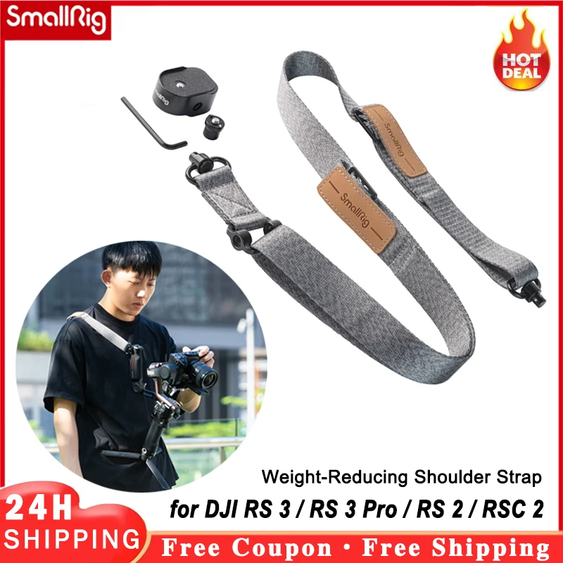 SmallRig Camera Strap Camera Shoulder Neck Strap Belt Weight-Reducing Shoulder Strap For DJI RS 3 / RS 3 Pro / RS 2 / RSC 2 4118 
SmallRig Camera Strap Camera Shoulder Neck Strap Belt Weight-Reducing Shoulder Strap For DJI RS 3 / RS 3 Pro / RS 2 / RSC 2 4118