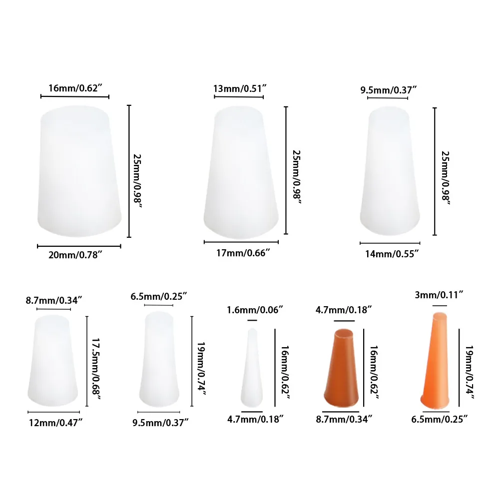 100Pcs/Set High Temp Silicone Plug Masking Protective Tapered Plugs Powder Coating Painting Silicone Cone Plugs Assortment Kit
100Pcs/Set High Temp Silicone Plug Masking Protective Tapered Plugs Powder Coating Painting Silicone Cone Plugs Assortment Kit