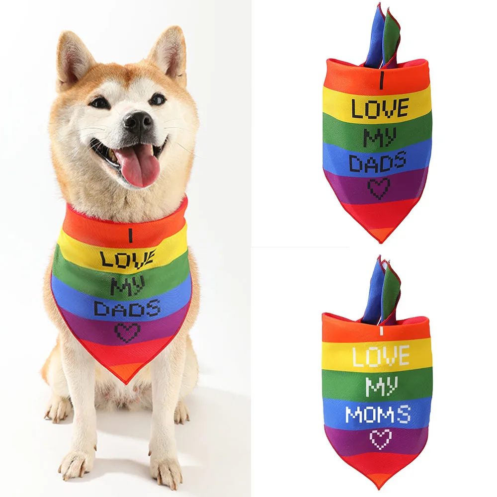 Pet Rainbow Bandanas Washable Bow Ties Collar Cat Puppy Bibs Saliva Towels Neck Accessory Small Medium Large Dogs Triangle Scarf 
Pet Rainbow Bandanas Washable Bow Ties Collar Cat Puppy Bibs Saliva Towels Neck Accessory Small Medium Large Dogs Triangle Scarf