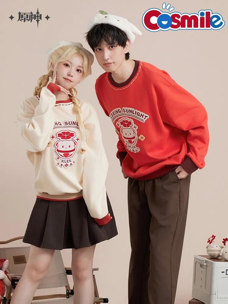 

Cosmile miHoYo Game Genshin Impact Official Klee Casual Red Hoodie For Women Men Props Clothes Costume Autumn Winter Anime Cos C