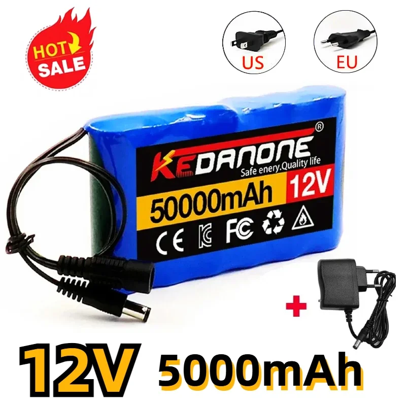 New Portable 3S2P 12V 50000mah Rechargeable Li-Ion Battery, For LED Lamp Light Backup Powe Etc+ Charger
New Portable 3S2P 12V 50000mah Rechargeable Li-Ion Battery, For LED Lamp Light Backup Powe Etc+ Charger