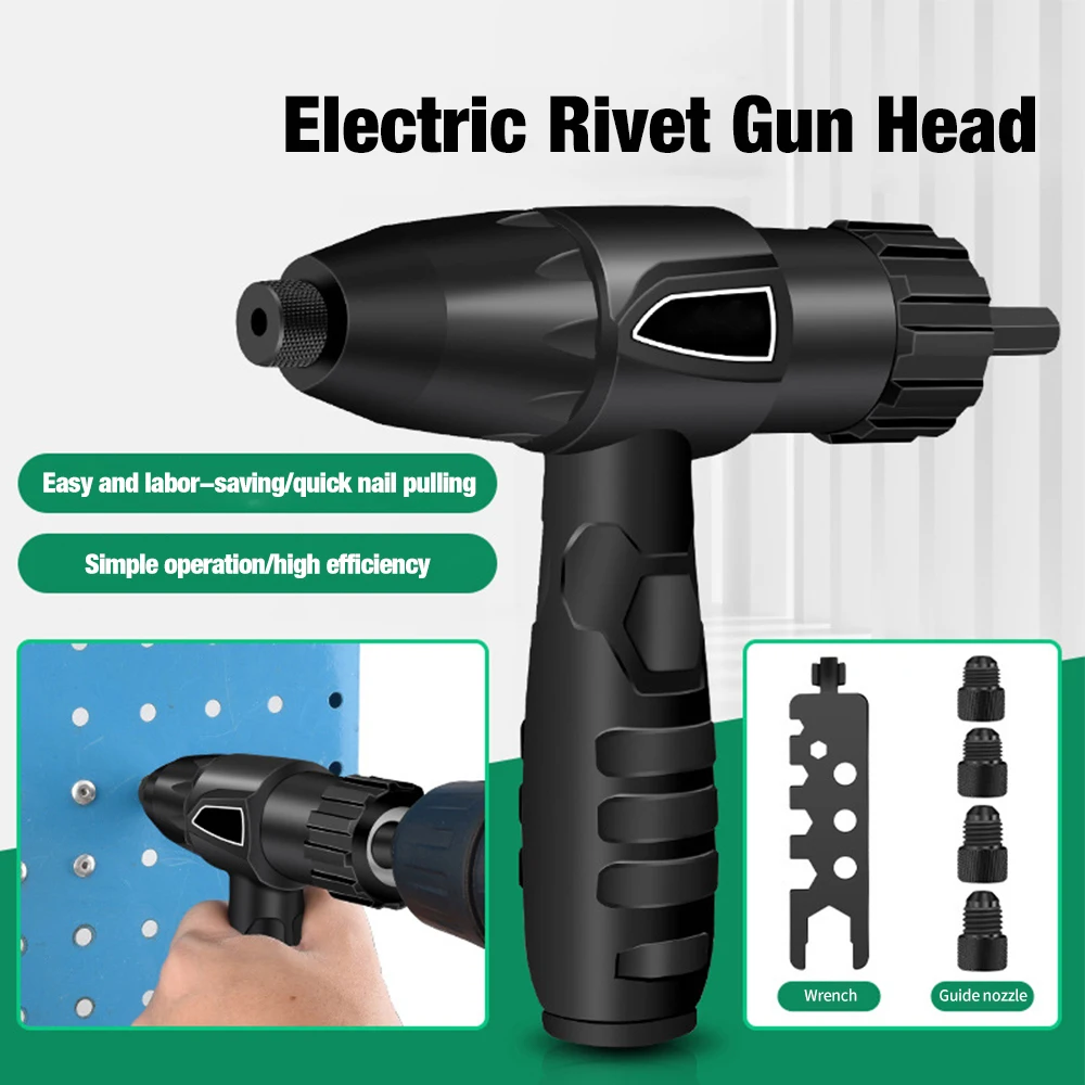 Electric rivet gun 2.4mm-4.8mm integrated without installation, rivet nut gun drill bit adapter cordless riveting tool
Electric rivet gun 2.4mm-4.8mm integrated without installation, rivet nut gun drill bit adapter cordless riveting tool