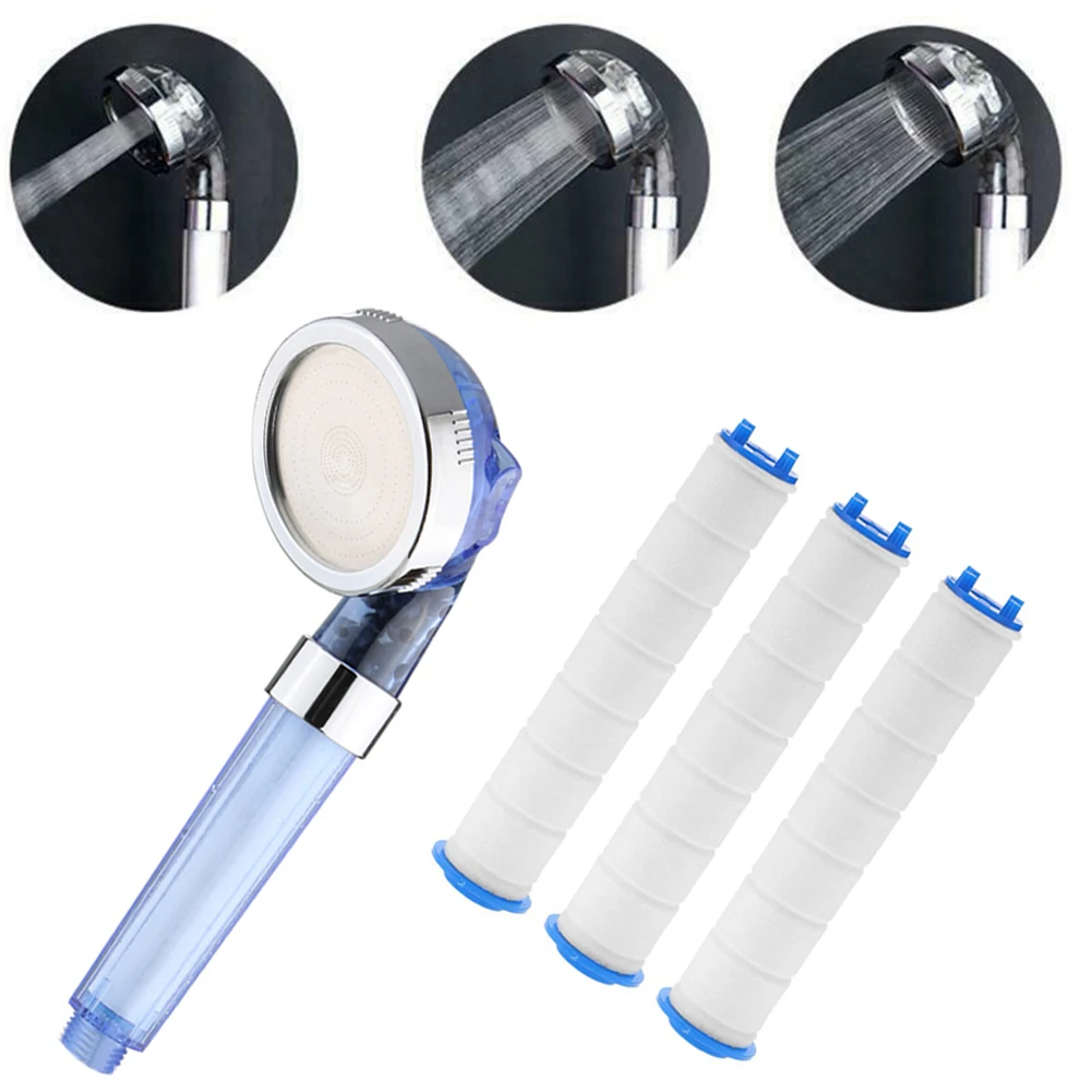 Bathroom Shower Head 3 Modes Adjustable Handheld High Pressure Showerhead Anion Stones Filter SPA Shower Bathroom Accessories
Bathroom Shower Head 3 Modes Adjustable Handheld High Pressure Showerhead Anion Stones Filter SPA Shower Bathroom Accessories