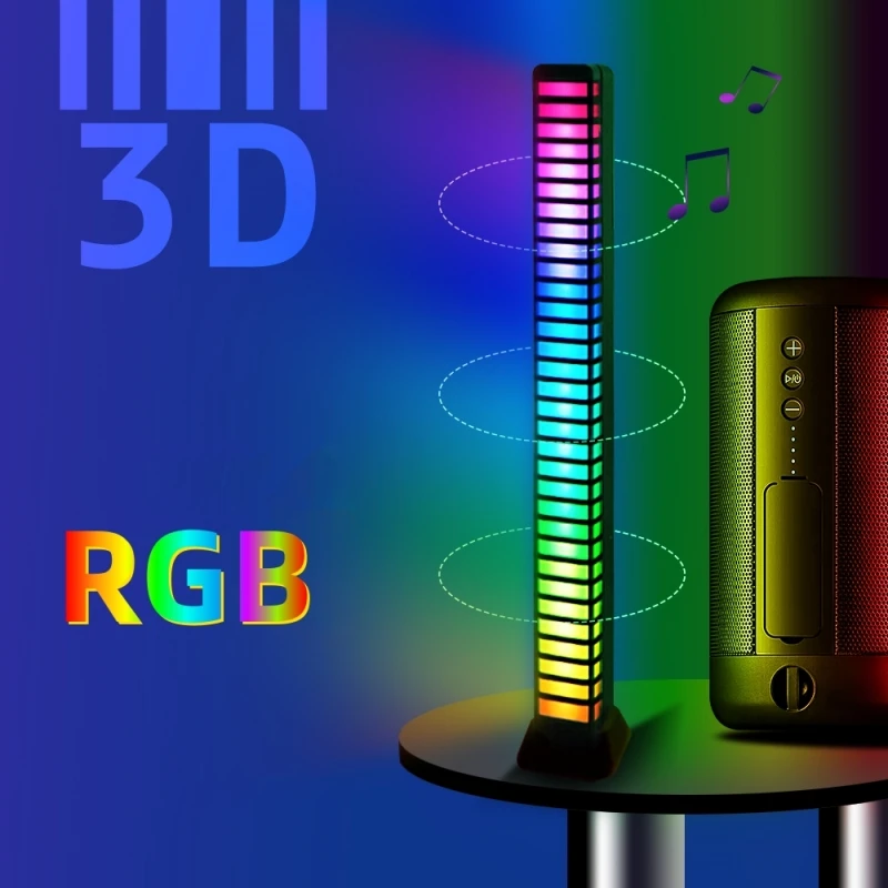 RGB LED Sound Control Rhythm Lights Music Sound Light Bar Nightlights Pickup Atmosphere Colorful Lamp TV Game Car Decorate Light
RGB LED Sound Control Rhythm Lights Music Sound Light Bar Nightlights Pickup Atmosphere Colorful Lamp TV Game Car Decorate Light