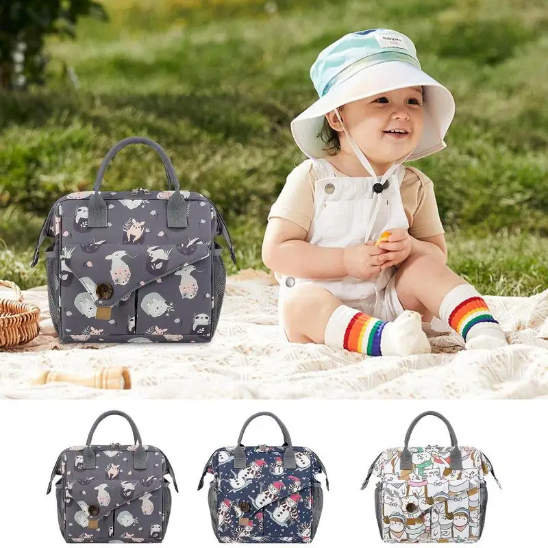 

Diaper Bag Tote Diaper Bag With Multiple Compartments Baby Diaper Bag Large Capacity Mommy Bag Adjustable For Pram Nursery Pouch