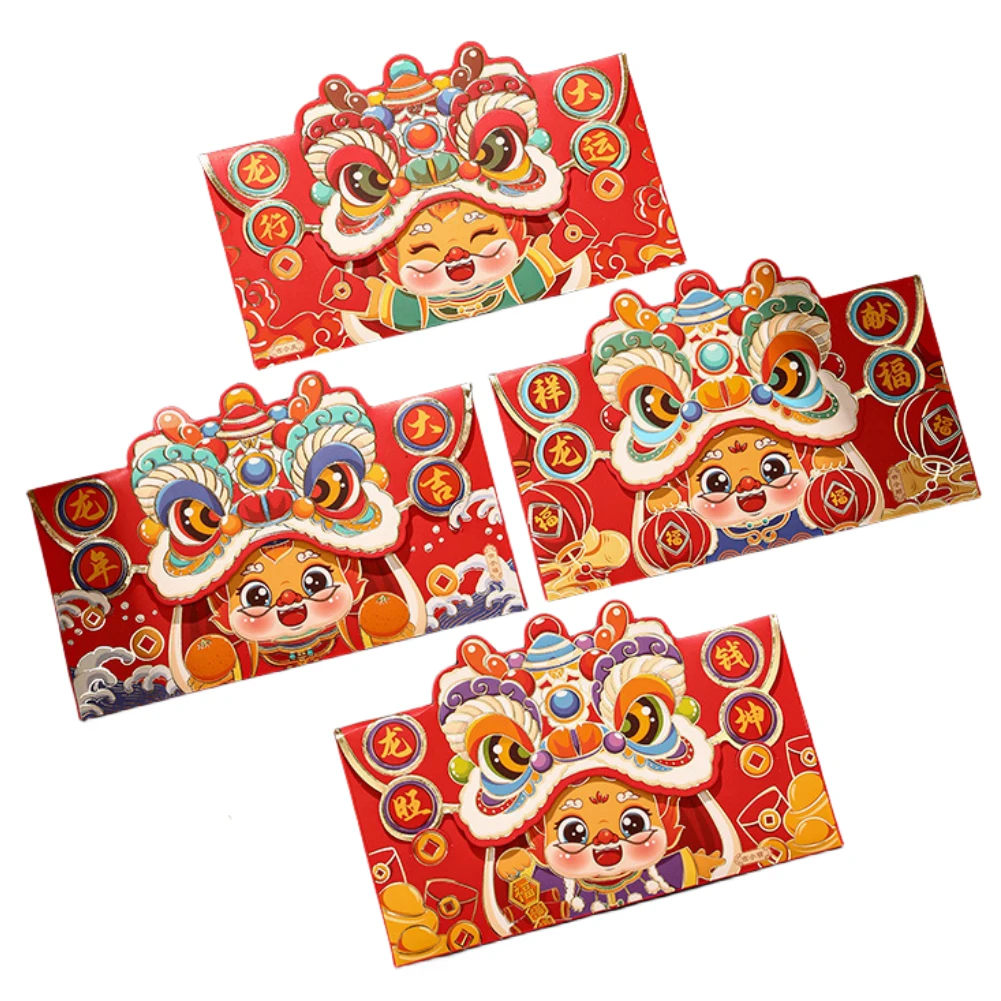 4 Pcs Red Envelopes Chinese Red Packet 2024 Spring Festival Red Envelopes Dragon Lunar New Year HongBao Lucky Money Bag
4 Pcs Red Envelopes Chinese Red Packet 2024 Spring Festival Red Envelopes Dragon Lunar New Year HongBao Lucky Money Bag
