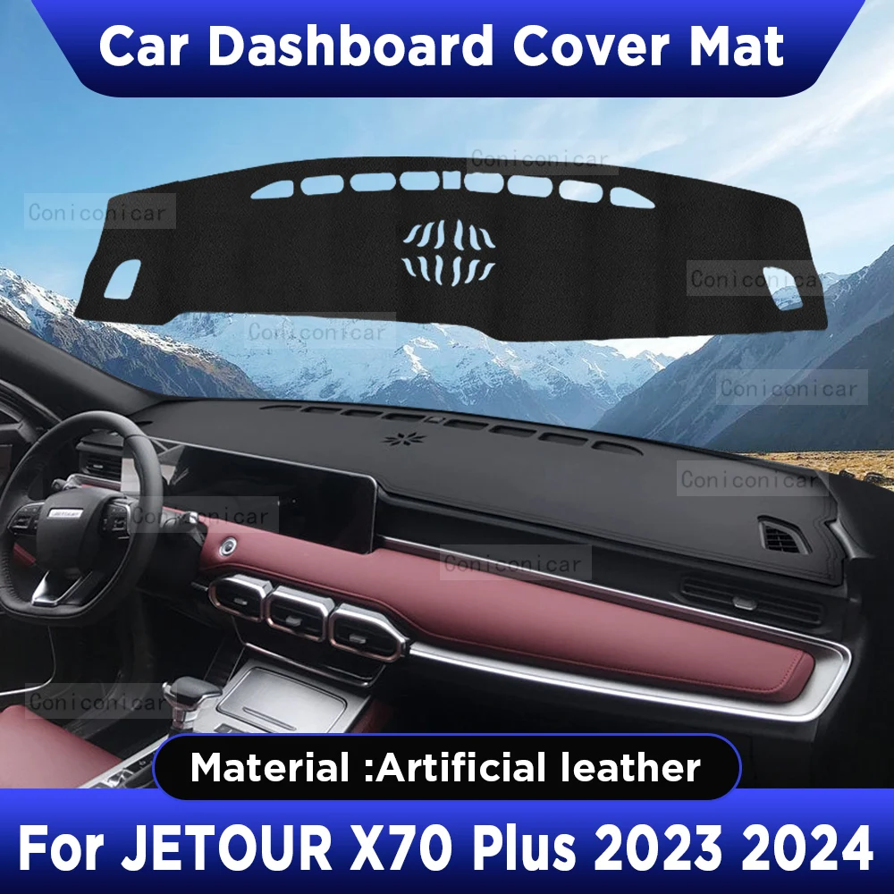 For CHERY JETOUR X70 PLUS 2023 2024 Car Dashboard Cover Mat Dash Board Sun Shade Pad Anti-UV Artificial Leather Accessories
For CHERY JETOUR X70 PLUS 2023 2024 Car Dashboard Cover Mat Dash Board Sun Shade Pad Anti-UV Artificial Leather Accessories