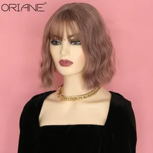 ORIANE Amber Synthetic Wigs With Bangs For Women Short Deep Wavy High Temperature Fiber Wigs Natural Hair Layered Cosplay Wig 
ORIANE Amber Synthetic Wigs With Bangs For Women Short Deep Wavy High Temperature Fiber Wigs Natural Hair Layered Cosplay Wig