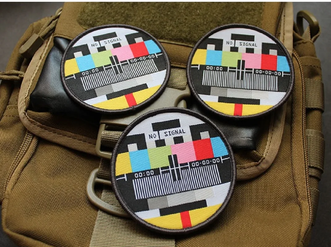 Hot Selling Classic Retro Fun Badge TV No Signal Muslin Woven Armband DIY Morale Backpack Patches for Clothing
Hot Selling Classic Retro Fun Badge TV No Signal Muslin Woven Armband DIY Morale Backpack Patches for Clothing