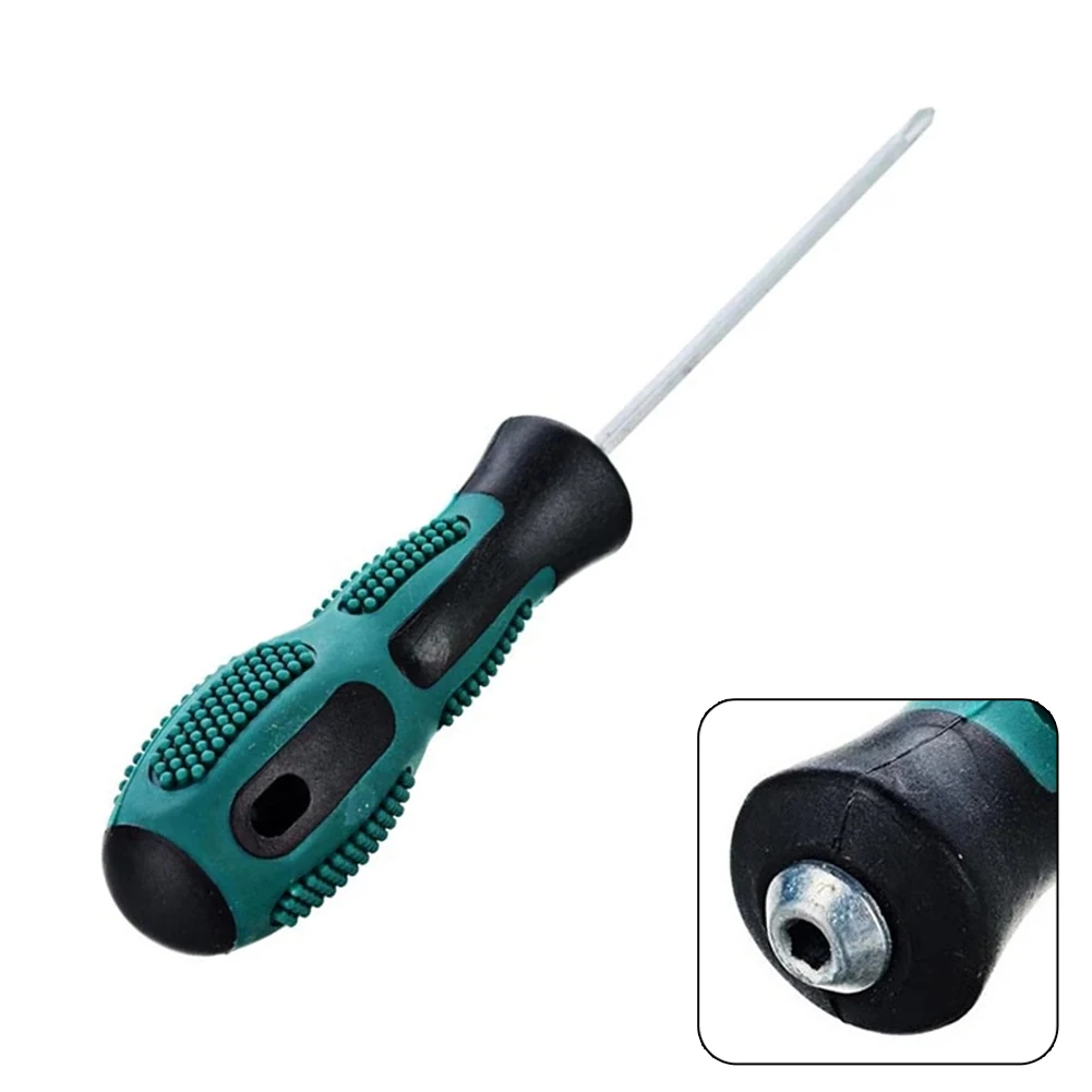 

Double Screwdriver Portable Dual Use Slotted Cross Screwdriver with Magnetic Head Non Slip Handle Chrome Vanadium Steel Shaft