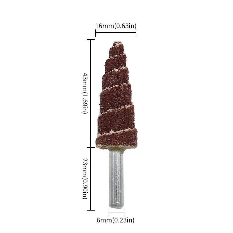 5pcs 80Grit 15/20/25/30mm Sandpaper Tapered Cone Grinding Head Polishing Sanding For Finishing Wood Plastic Metal Tools Parts
5pcs 80Grit 15/20/25/30mm Sandpaper Tapered Cone Grinding Head Polishing Sanding For Finishing Wood Plastic Metal Tools Parts