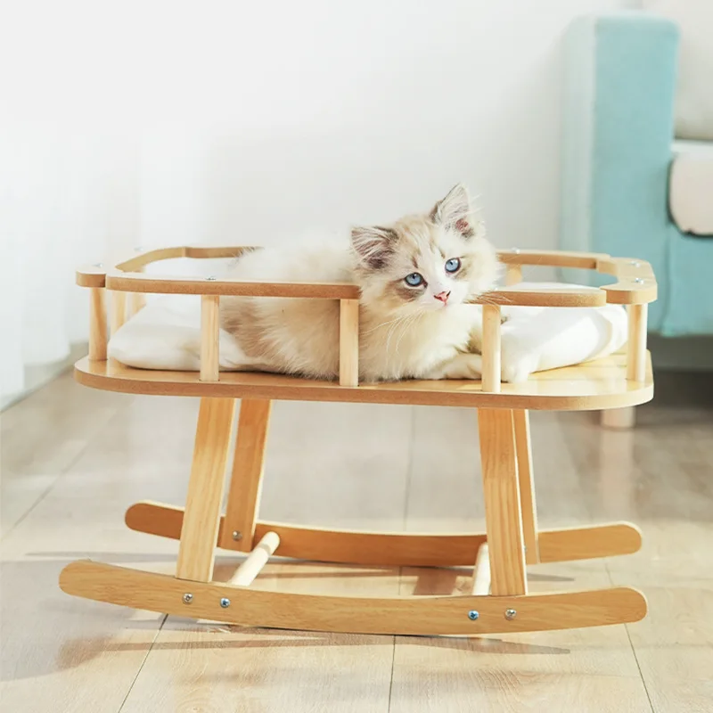 Solid Wooden Cat Bed Pet Hanging Fancy Swing Chair Cat's Hammocks Pet Lounger Cushion Pet Sleeping Rocking House
Solid Wooden Cat Bed Pet Hanging Fancy Swing Chair Cat's Hammocks Pet Lounger Cushion Pet Sleeping Rocking House