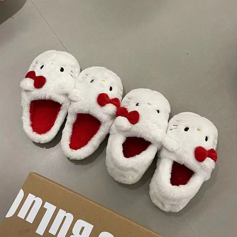Sanrio Plush Slippers Hello Kittys Kawaii Cute Student Autumn Winter Bedroom Soft Padded Plush Bedroom Aldult Shoes Girls Xmas
Sanrio Plush Slippers Hello Kittys Kawaii Cute Student Autumn Winter Bedroom Soft Padded Plush Bedroom Aldult Shoes Girls Xmas