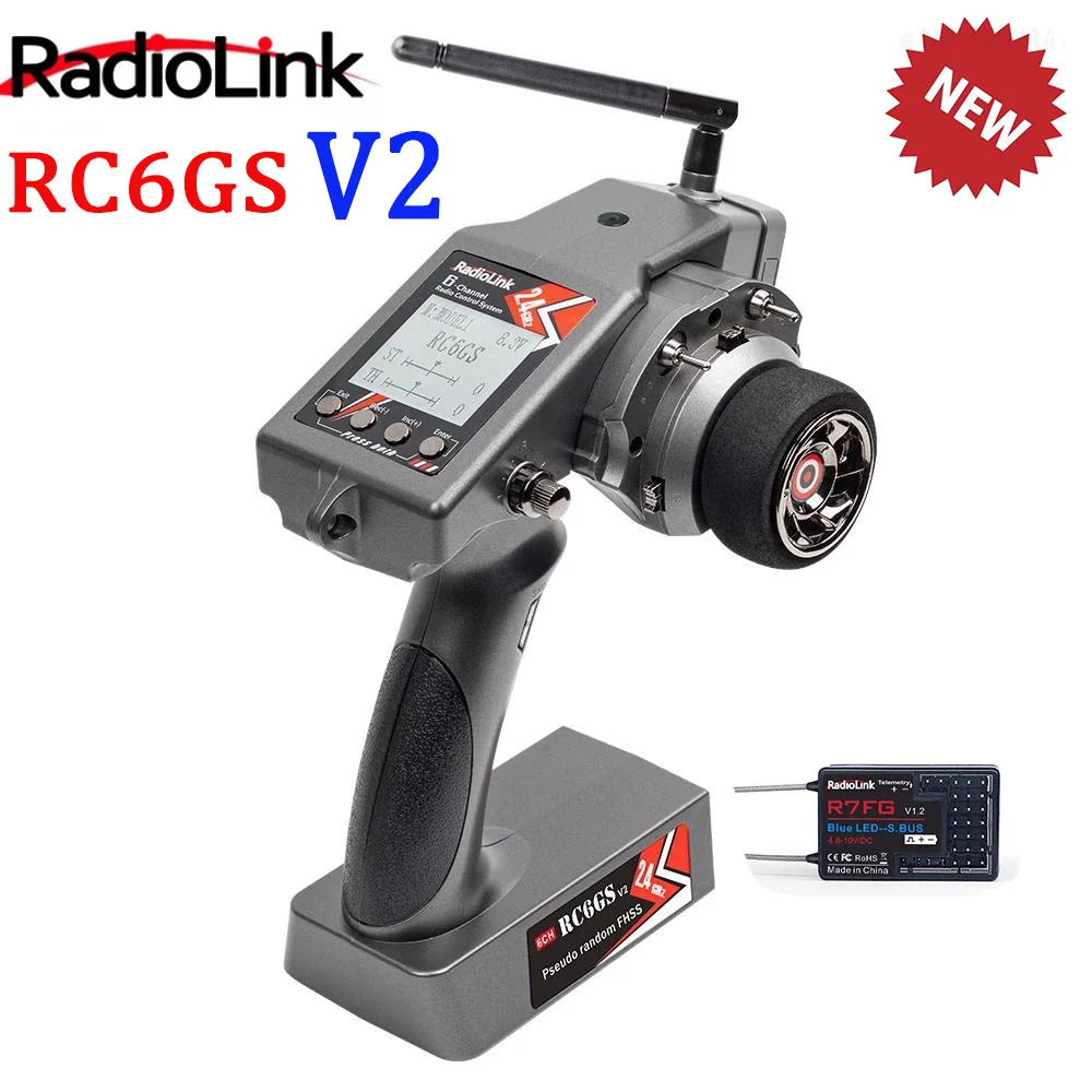 RadioLink RC6GS V2 2.4G 6CH Rc Car Controller Transmitter w/ R7FG Gyro Inside Receiver for RC Car Boat (600m Distance)
RadioLink RC6GS V2 2.4G 6CH Rc Car Controller Transmitter w/ R7FG Gyro Inside Receiver for RC Car Boat (600m Distance)