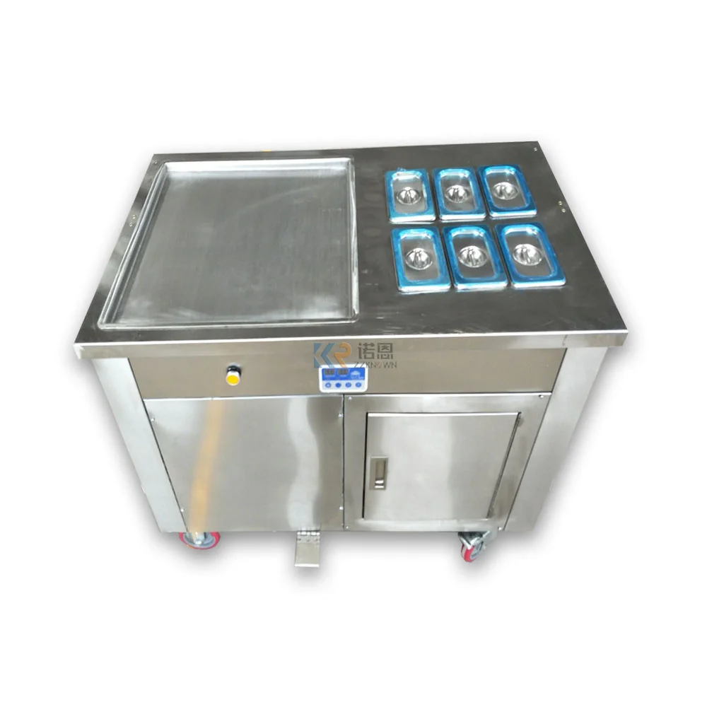 Electric Fry Rolled Ice Cream Maker Fried Yogurt Ice Powder Machine Single Square Pan Fried Roll Ice Cream Machine Equipment
Electric Fry Rolled Ice Cream Maker Fried Yogurt Ice Powder Machine Single Square Pan Fried Roll Ice Cream Machine Equipment