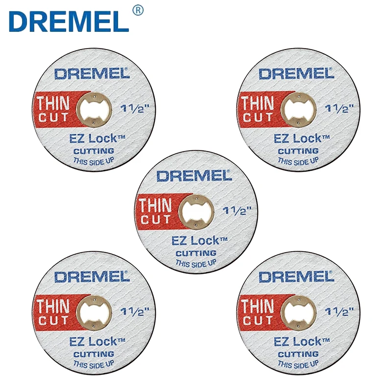 

Тонкий режущий диск Dremel EZ409 5 шт. EZ Lock 38 мм металлические режущие диски Dremel Аксессуары для вращающегося инструмента многофункциональная резка