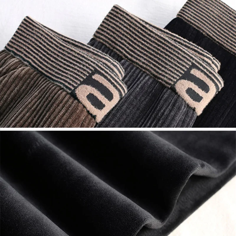 Women Patchwork High Waist Stretch Warm Pantalon Mom's Winter Corduroy Wide Leg Pants Plus Velvet Thicken Office Flare Trousers
Women Patchwork High Waist Stretch Warm Pantalon Mom's Winter Corduroy Wide Leg Pants Plus Velvet Thicken Office Flare Trousers
