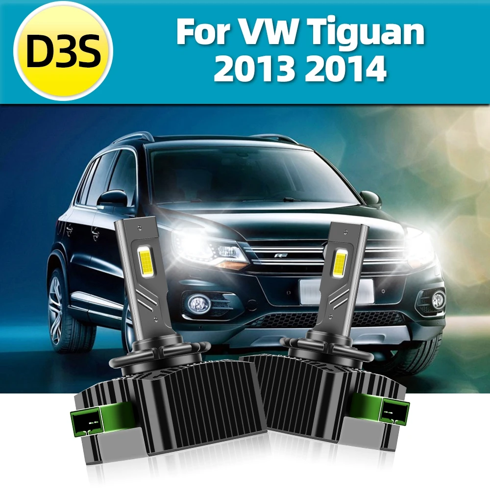 Roadsun LED Headlights D3S HID Replacement to Turbo Bulbs Super Bright CSP 30000LM IP68 with Canbus 12V For VW Tiguan 2013 2014
Roadsun LED Headlights D3S HID Replacement to Turbo Bulbs Super Bright CSP 30000LM IP68 with Canbus 12V For VW Tiguan 2013 2014