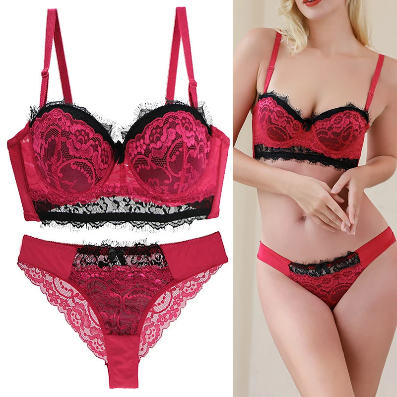 DaiNaFang New Sexy Thin Thick Bras Set Push Up Underwear For Women Beige Blue Pink Red Yellow ABCDE Cup Plus Size Lingerie
DaiNaFang New Sexy Thin Thick Bras Set Push Up Underwear For Women Beige Blue Pink Red Yellow ABCDE Cup Plus Size Lingerie