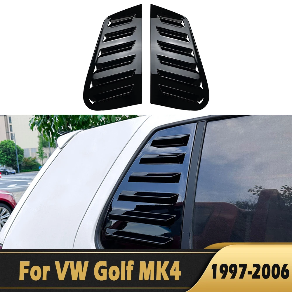 

Carbon Fiber Car Rear Window Shutter Cover Trim Window Louver Side Vent For Volkswagen VW Golf 4 MK4 1997-2006 Auto Decoration