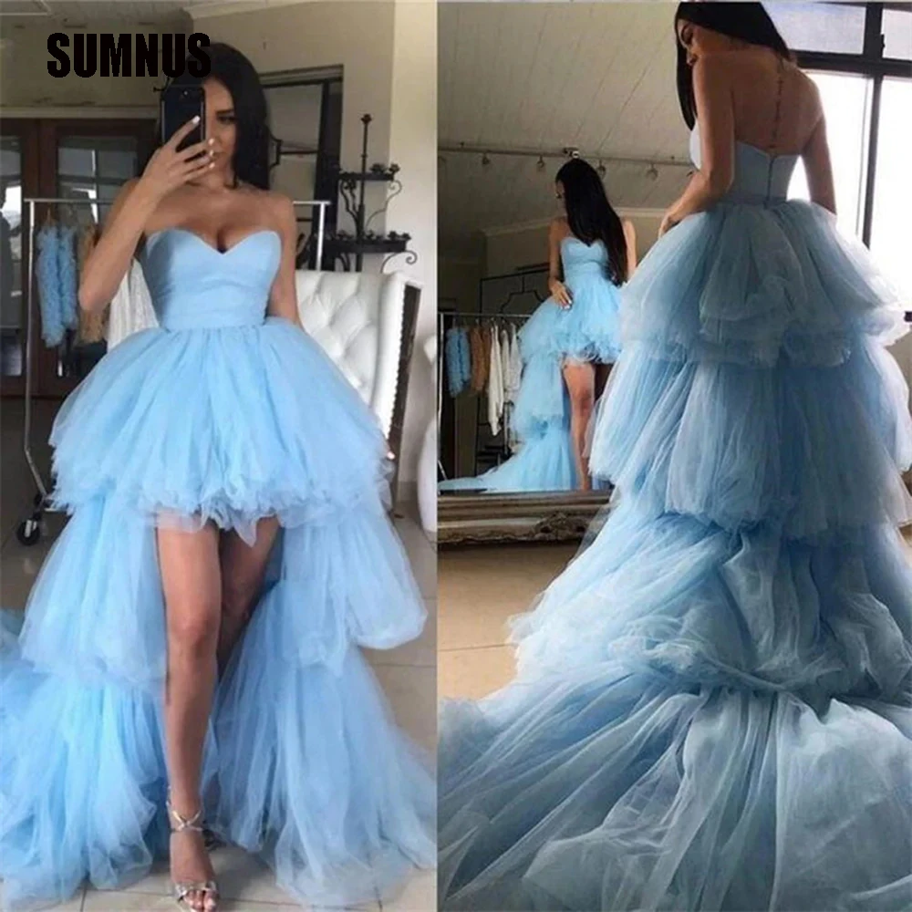 SUMNU Sky Blue High Low Prom Dresses 2024 Sweetheart Tulle Short Front Long Party Dresses Celebrity Graduation Evening Gowns
SUMNU Sky Blue High Low Prom Dresses 2024 Sweetheart Tulle Short Front Long Party Dresses Celebrity Graduation Evening Gowns