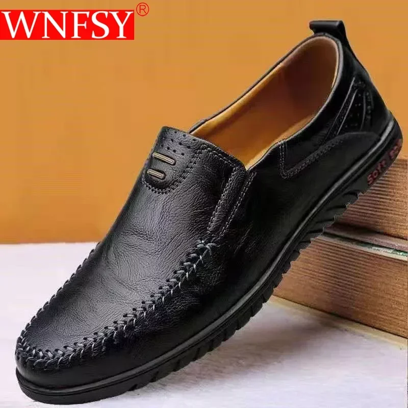 Wnfsy Man Leather Sneakers Autumn High Quality Handmade Leather Casual Shoes Outdoor Men's Flat Driving Shoes Zapatos De Hombre
Wnfsy Man Leather Sneakers Autumn High Quality Handmade Leather Casual Shoes Outdoor Men's Flat Driving Shoes Zapatos De Hombre