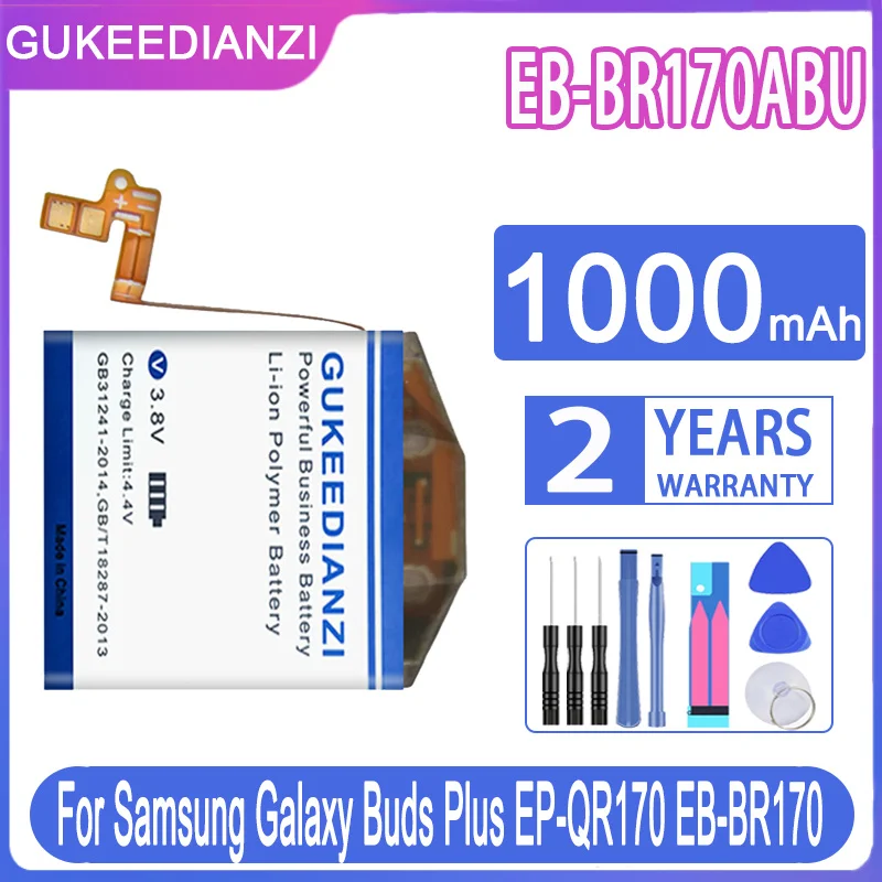 

GUKEEDIANZI Battery EB-BR800ABU 1000mAh For Samsung Gear Buds Plus EP-QR170 EB-BR170 S4 42mm 46mm SM-R800 SM-R810 SM-R805