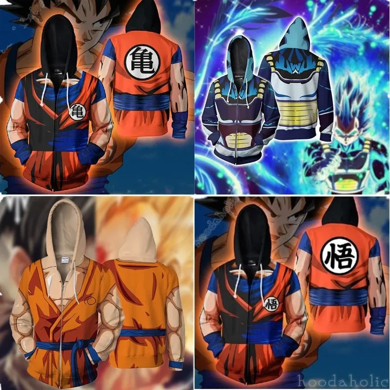 Classic Japanese Comic Dragon Ball Series 3D Digital Printing Zipper Sweatshirt Hooded Cardigan Jacket Cosplay Animation
Classic Japanese Comic Dragon Ball Series 3D Digital Printing Zipper Sweatshirt Hooded Cardigan Jacket Cosplay Animation