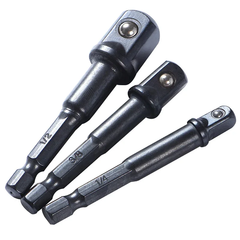 3pc Impact Socket Adapter 1/4 3/8 1/2 Inch Nut Driver Sockets Hex Shank Extension For Screwdriver Handle Tool
3pc Impact Socket Adapter 1/4 3/8 1/2 Inch Nut Driver Sockets Hex Shank Extension For Screwdriver Handle Tool