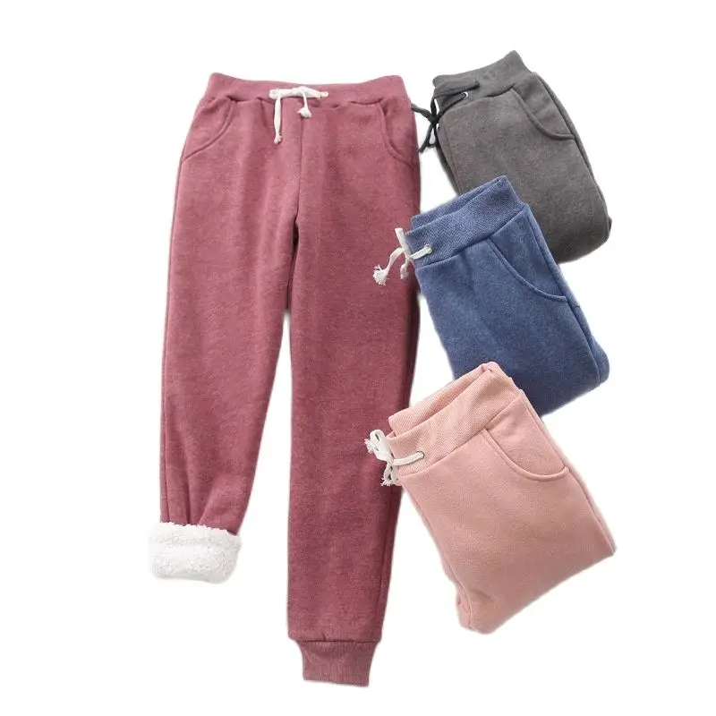 Women's Pants Sweatpants Add Velvet Lamb Wool Thicken Warm Winter Pants Trousers Elastic Waist Drawstring Casual Pants 2023 WS07
Women's Pants Sweatpants Add Velvet Lamb Wool Thicken Warm Winter Pants Trousers Elastic Waist Drawstring Casual Pants 2023 WS07