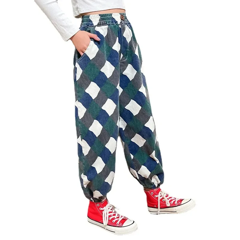 Teen Girls Clothes Casual Pants New Spring Autumn Fashion Diamond Pattern Design Plaid Trousers Kids Loose Overalls 8 10 12 14 Y
Teen Girls Clothes Casual Pants New Spring Autumn Fashion Diamond Pattern Design Plaid Trousers Kids Loose Overalls 8 10 12 14 Y