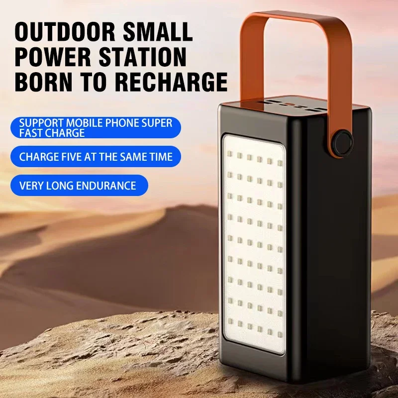 

200000mAh Power Bank High Capacity 66W Fast Charger Powerbank for IPhone Laptop Batterie Externe LED Camping Light Flashlight