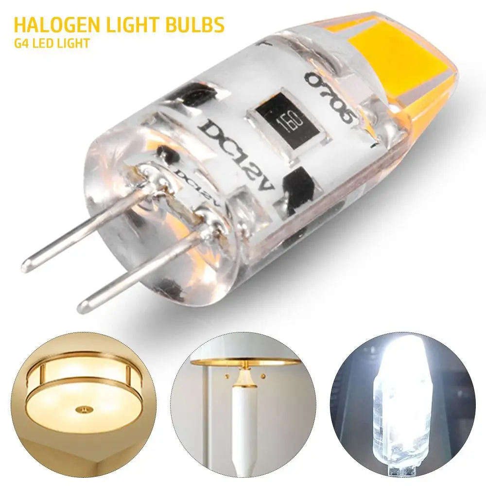 

Warm Cold White G4 LED Light New Lighting DC12V Halogen Lamp 1.5W Replacement Halogen Light Bulbs Spotlight