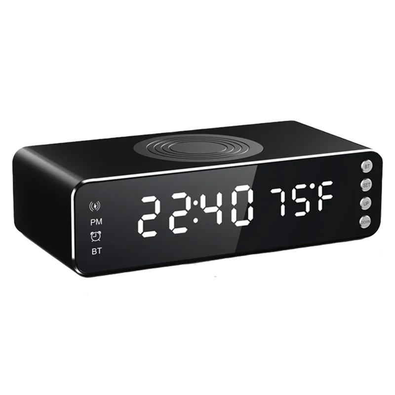 15W 3-in-1 Portable Speaker Bluetooth Speaker LED Display Alarm Clock Wireless Charger Wireless Speaker
15W 3-in-1 Portable Speaker Bluetooth Speaker LED Display Alarm Clock Wireless Charger Wireless Speaker